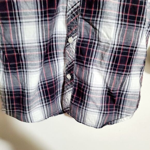 Jack Black/Gray Plaid Button Down Shirt Size M - Picture 7 of 8